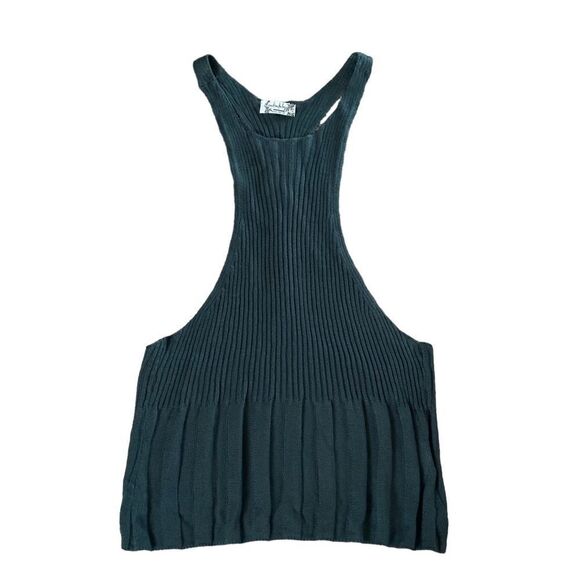 Intimately Free People Teal Knit Cropped Top MEDIUM NWOT - Picture 2 of 11